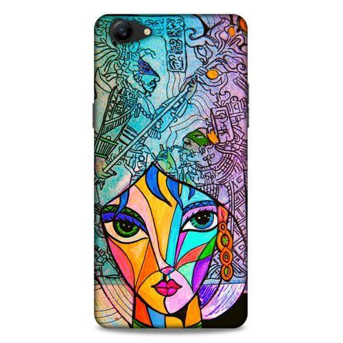 Lopard Oppo A79 Uyumlu Kılıf Sürreal Yüzler ♀ (48) Bumper Kılıf Desenli