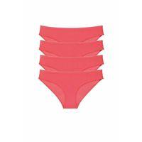 4 adet Süper Eko Set Likralı Kadın Slip Külot Kırmızı