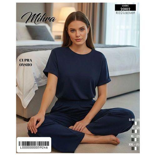 Mihra 20102 Kadın Oysho Kısa Kol Pijama Takımı