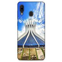 Samsung Galaxy A20 Kılıf Dünya Mimarisi (16) Kalın Kılıf Brasilia Katedrali