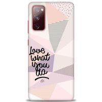 Samsung Galaxy S20 FE Kılıf HD Baskılı Kılıf - What You Do + Tam Ekran Koruyucu