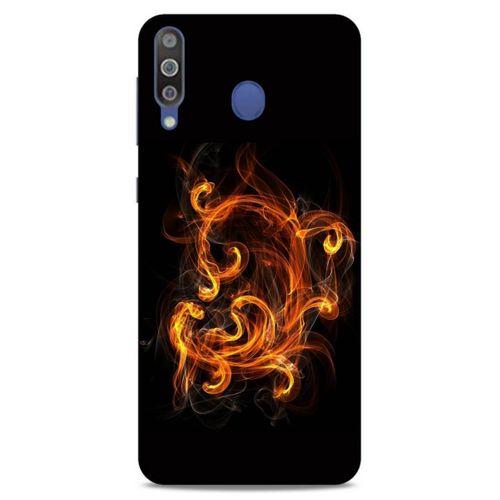 Lopard Samsung Galaxy M30 Uyumlu Kılıf FireX (25) Antişok Kapak Ateş Kırmızı