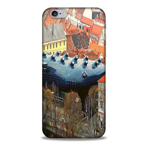 Apple Iphone 6 Kılıf Dünya Mimarisi (32) Soft Silikon Kılıf Kunsthaus Müzesi Avusturya