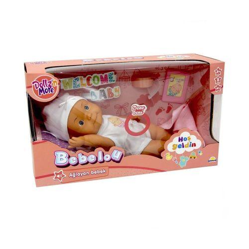 Sunman Sunman Bebelou Hoşgeldin Sesli Ağlayan Bebek 30 Cm