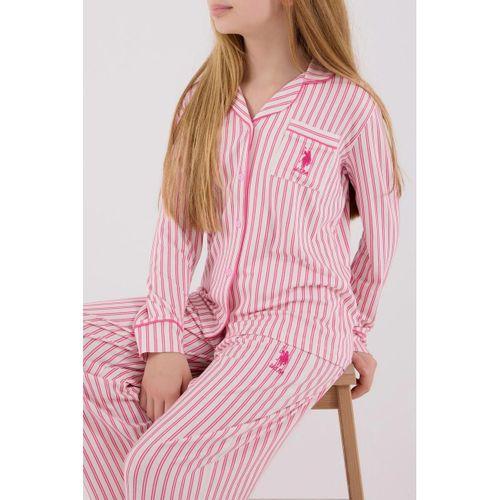 U.s. Polo Assn Gömlek Pijama Us2326-4 Fuşya