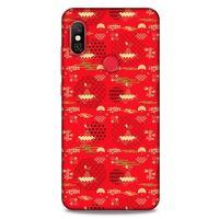 Xiaomi Redmi Note 6 Pro Kılıf Japonya (1) Kılıfı Sarı Kırmızı