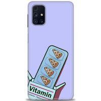 Samsung Galaxy M51 Kılıf HD Baskılı Kılıf - Vitamin + Tam Ekran Koruyucu