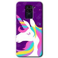 Redmi Note 9 Kılıf HD Desen Baskılı Arka Kapak - Unicorn Sleep + Kırılmaz Cam