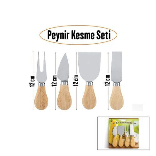 Bambu Saplı 4'lü Peynir Bıçak Seti