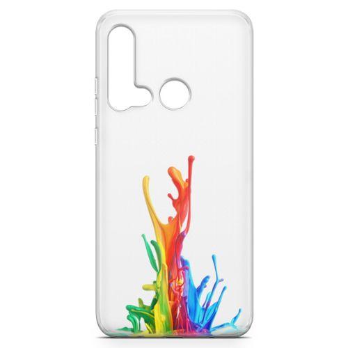 Huawei Nova 5i Kılıf Duvar Boyası Arka Kapak Koruma Desenli Full Koruyucu