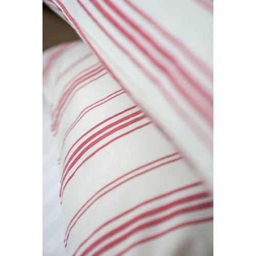 Kırmızı Vintage Çizgili Flanel 2'li Yastık Kılıfı 50X70