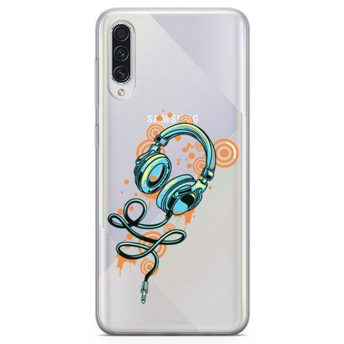 Samsung Galaxy A70s Kılıf Dj Kulaklığı Arka Kapak Koruma Desenli Full Koruyucu