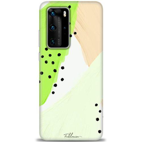 Huawei P40 Pro Kılıf HD Baskılı Kılıf - Fıstık Yeşili + Tam Ekran Koruyucu