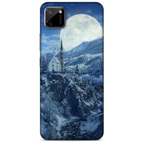 Oppo Realme C11 Kılıf Snowix (49) Ultra Silikon Kılıf Beyaz Mavi