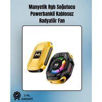 Rgb Işıklı Girdap Fanlı Mobil Soğutucu | Manyetik Montaj | Type-c Girişli
