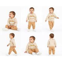 6/24 Ay Bebe Yakalı Penye Bebek Takımı