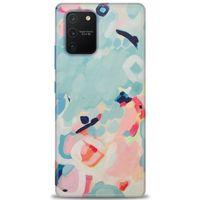 Samsung Galaxy A91 / S10 Lite Kılıf HD Baskılı Kılıf - Mavi + Tam Ekran Koruyucu