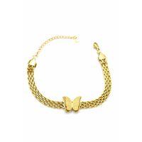 Kelebek Bileklik - Altın