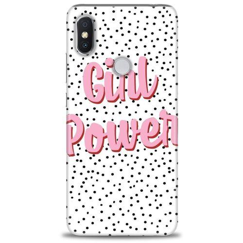 Xiaomi Redmi Note 6 Pro Kılıf HD Baskılı Kılıf - Girl Power + Tam Ekran Koruyucu