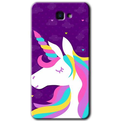 Potkal Hediye Fabrikası Samsung Galaxy J7 Prime 2 Kılıf HD Desen Baskılı Arka Kapak - Unicorn Sleep