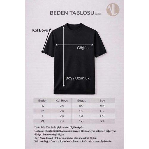 Kwon Bisiklet Yaka Basic Kısa Kollu İnce Triko Erkek T-Shirt - Ekru