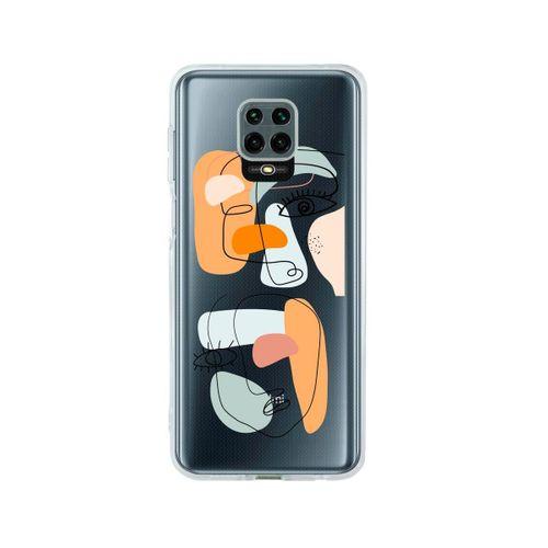Redmi Note 9 Pro Colored Art Desenli Premium Şeffaf Silikon Kılıf