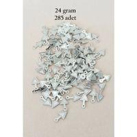 Oya Abiye Bileklik Kolye Pleksi Metalik Plastik Pul Gümüş Renk 24 gram 285 adet - BNC565
