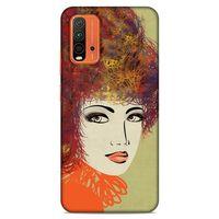 Lopard Xiaomi Redmi Note 9 4g Uyumlu Kılıf Sürreal Yüzler ♀ (32) Soft Silikon Kılıf Desenli