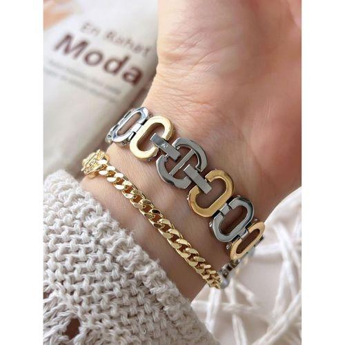 Ferrucci Kaburga Tasarım 2 Yıl Garantili 3 Atm Suya Dayanıklı Kadın Kol Saati+Bileklik FC.L11441.3