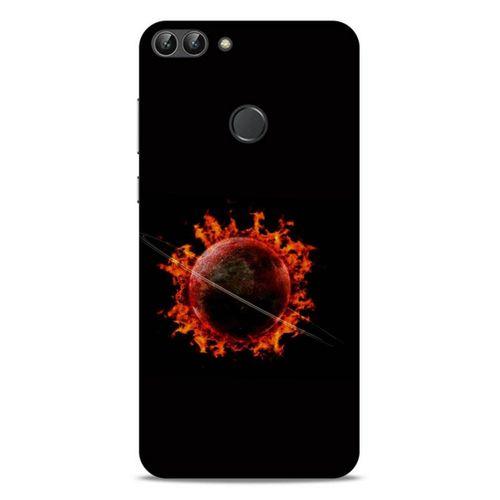 Lopard Huawei Psmart Uyumlu Kılıf FireX (47) Crystal Flex Kılıf Satürn Ateşi