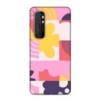 Xiaomi Mi Note 10 Lite Uyumlu Kılıf Insomnia (22) Tam Koruma Kılıfı Pembe Sarı