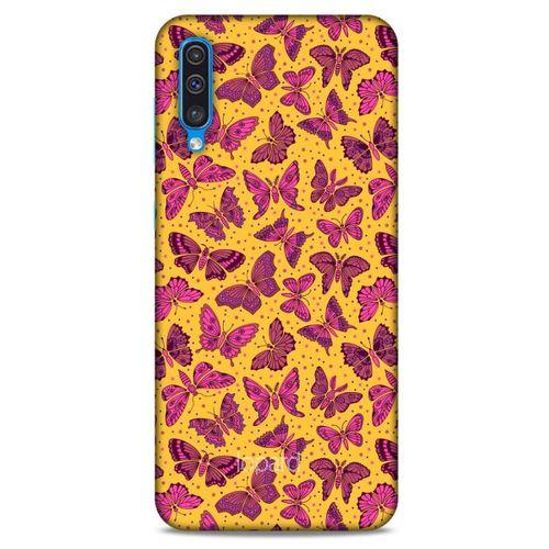 Samsung Galaxy A30s Kılıf Kelebek Etkisi (27) Tasarımlı Kılıf Karışık Renkli