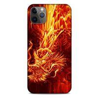 Apple Iphone 11 Pro Max Kılıf Dragons (12) Koruyucu Silikon Ateş Ejderhası