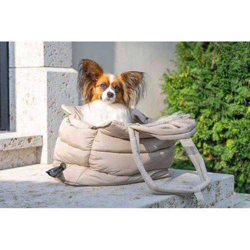 Beeztees DBL Köpek Taşıma Çantası, Yıkanabilir, 6,5Kg'ye kadar, Bej, 42x20x35cm