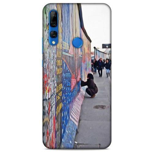 Huawei Y9 Prime 2019 Kılıf Almanya (40) Fit Silikon Kılıf Berlin Duvarı