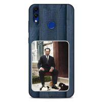 Huawei Honor 8C Kılıf Atatürk (37) Silicone Cover Laci Ahşap