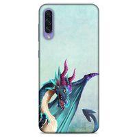 Samsung Galaxy A50s Kılıf Dragons (19) Kılıfları Mavi Ejderha