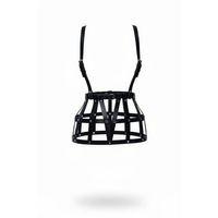 Siyah Etek Deri Kafes Yapılı Perçin Detaylı Etek Mini Etek - Brf1252