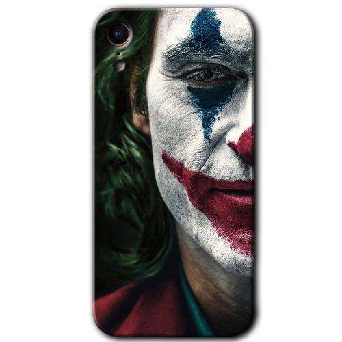 MRCİLETİSİM iPhone XR Kılıf Baskılı Kapak - Joker + 5D Tam Kaplayan Cam