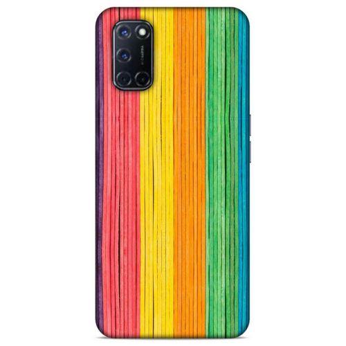 Lopard Oppo A92 Uyumlu Kılıf Wood'X (28) Arka Kapak Desenli