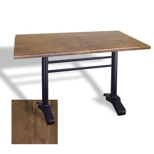 Dockers Çipa 3010 Döküm Ayak Masa 70x120 cm - (Werzalit, Wermodin ve Allzalit Tabla) - Rustic Dark