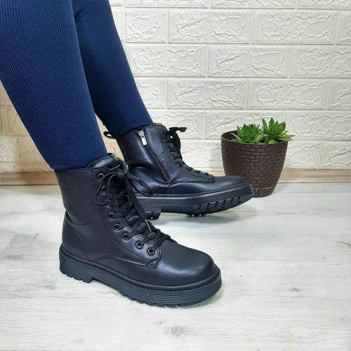 Polact 23001 Romeo Siyah Fermuarlı Bağacaklı Kaymaz Bayan Bot