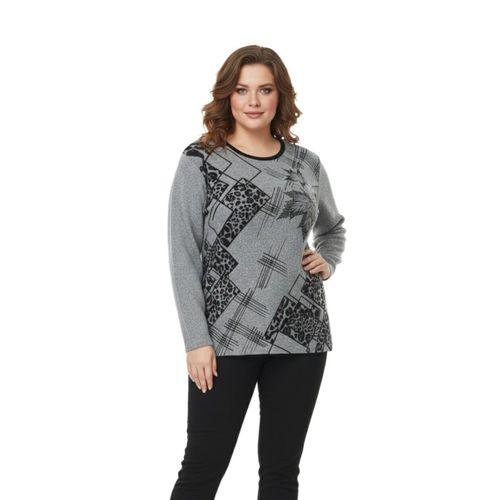 Kadın Yumoş Taşlı Baskılı Bluz BGL-ST05069