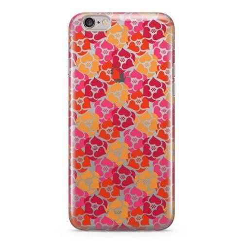 Apple iPhone 6 Plus - 6S Plus Kılıf Sevimli Kalpler Arka Kapak Koruma Desenli Full Koruyucu