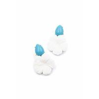 Çiçek Küpe - Beyaz