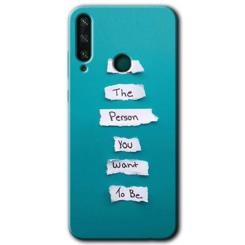 Potkal Hediye Fabrikası Huawei Y6P Kılıf HD Desen Baskılı Arka Kapak - Want You