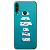 Potkal Hediye Fabrikası Huawei Y6P Kılıf HD Desen Baskılı Arka Kapak - Want You