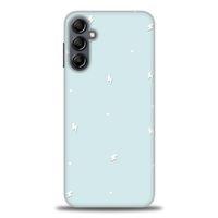 Samsung Galaxy A14 Kılıf HD Baskılı Kılıf - Beyaz Şimşekler + Tam Ekran Koruyucu