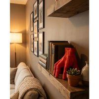 3d Dekoratif Kırmızı El Biblo 17x16 Cm Modern Ev Aksesuarı