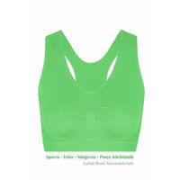Alışveriş Meydanı Kadın Yeşil Pedsiz Likralı Sporcu Sütyeni Büstiyeri